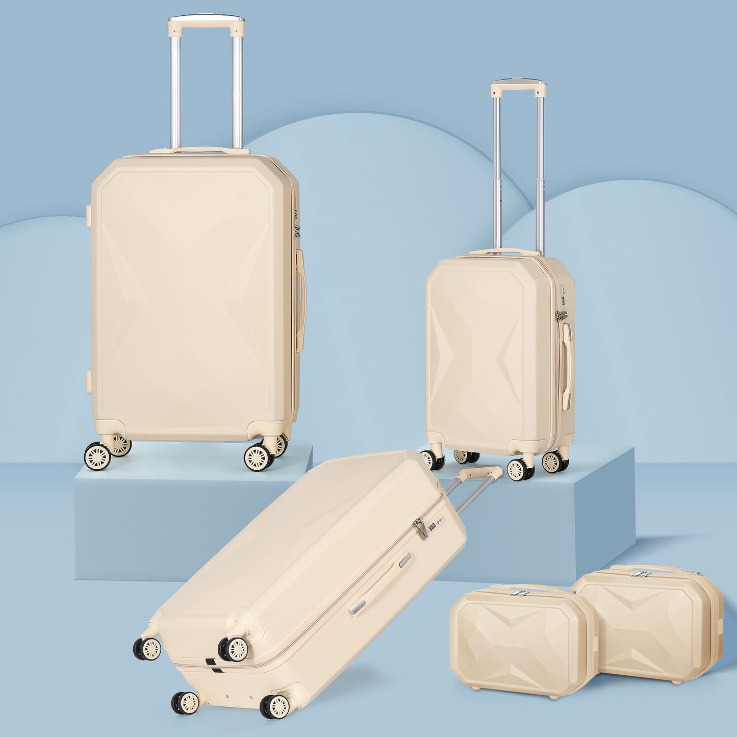 Prism 5 Piece Luggage Set - TSA Lock