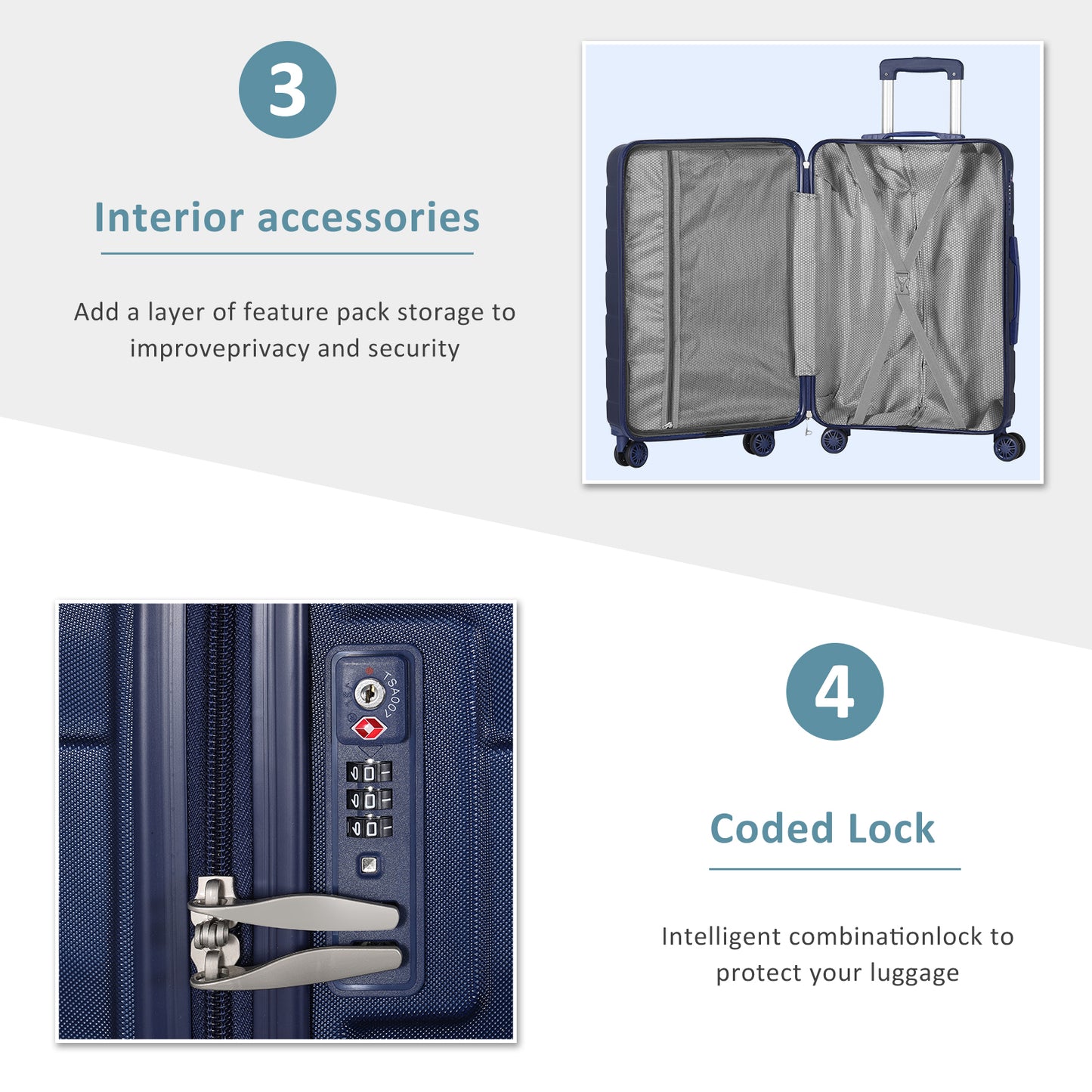 Parallel 3 Piece Set - TSA Lock